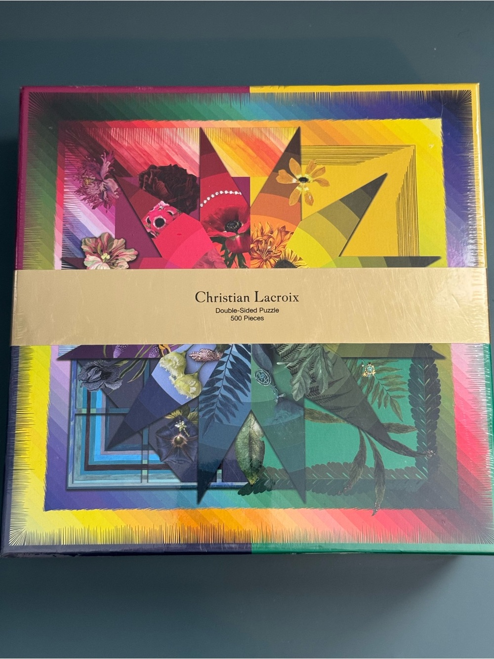 NWT Christian Lacroix Botanic Rainbow Double Sided 500pc Puzzle